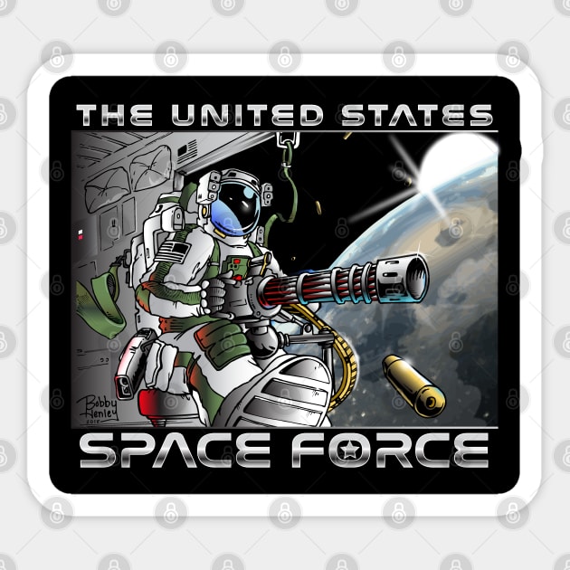 US Space Force Sticker by Illustratorator